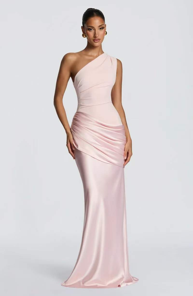 Eliana One-Shoulder Gown