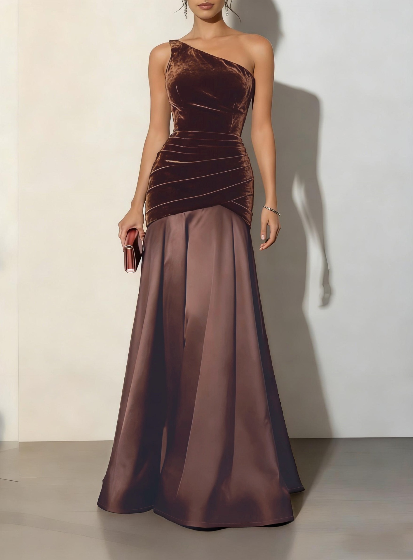 Soraya Satin Evening Gown